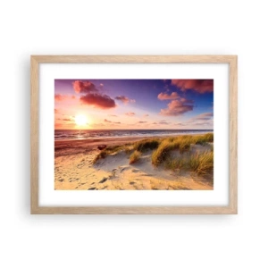 Poszter világos tölgy keretben - Már érződik a nyár a levegőben - 40x30 cm