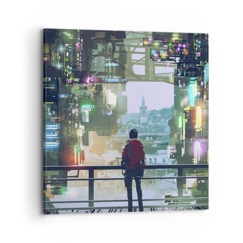 Vászonkép - Két világ - 70x70 cm