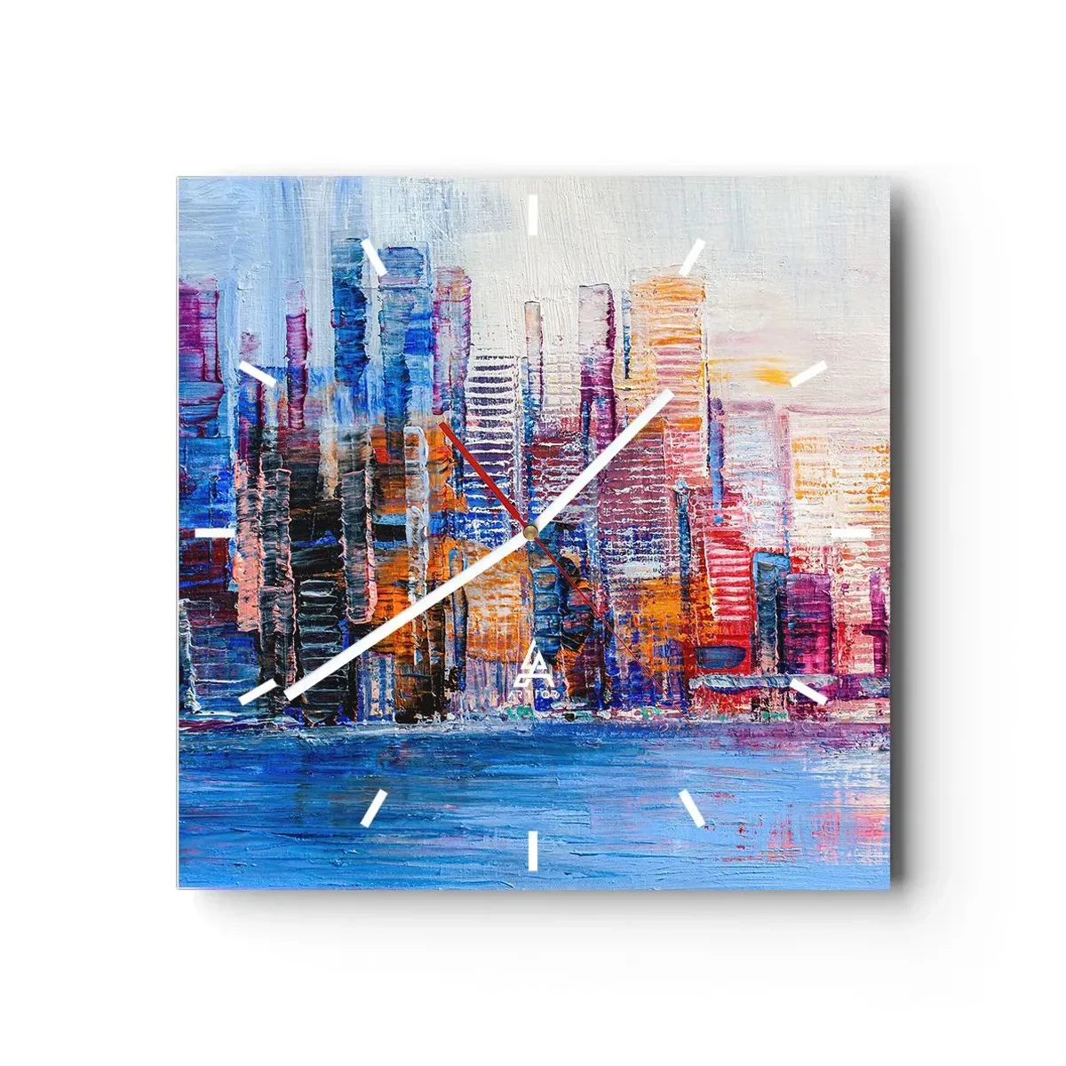 Falióra, Óra - Egy vidám metropolisz - 40x40 cm