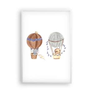 Poszter fekete keretben - Barátok egy utazáson - 61x91 cm