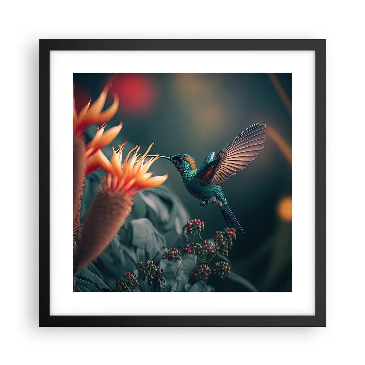 Poszter fehér keretben - Egy igazán színes élet - 40x40 cm