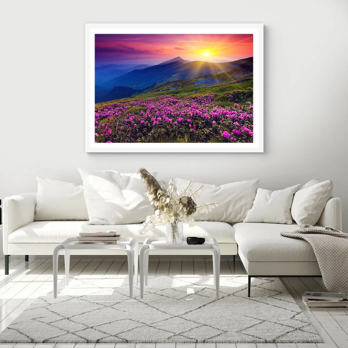 Poszter fekete keretben - … És körülötte hegyi fenyő és gyógynövények illata - 91x61 cm