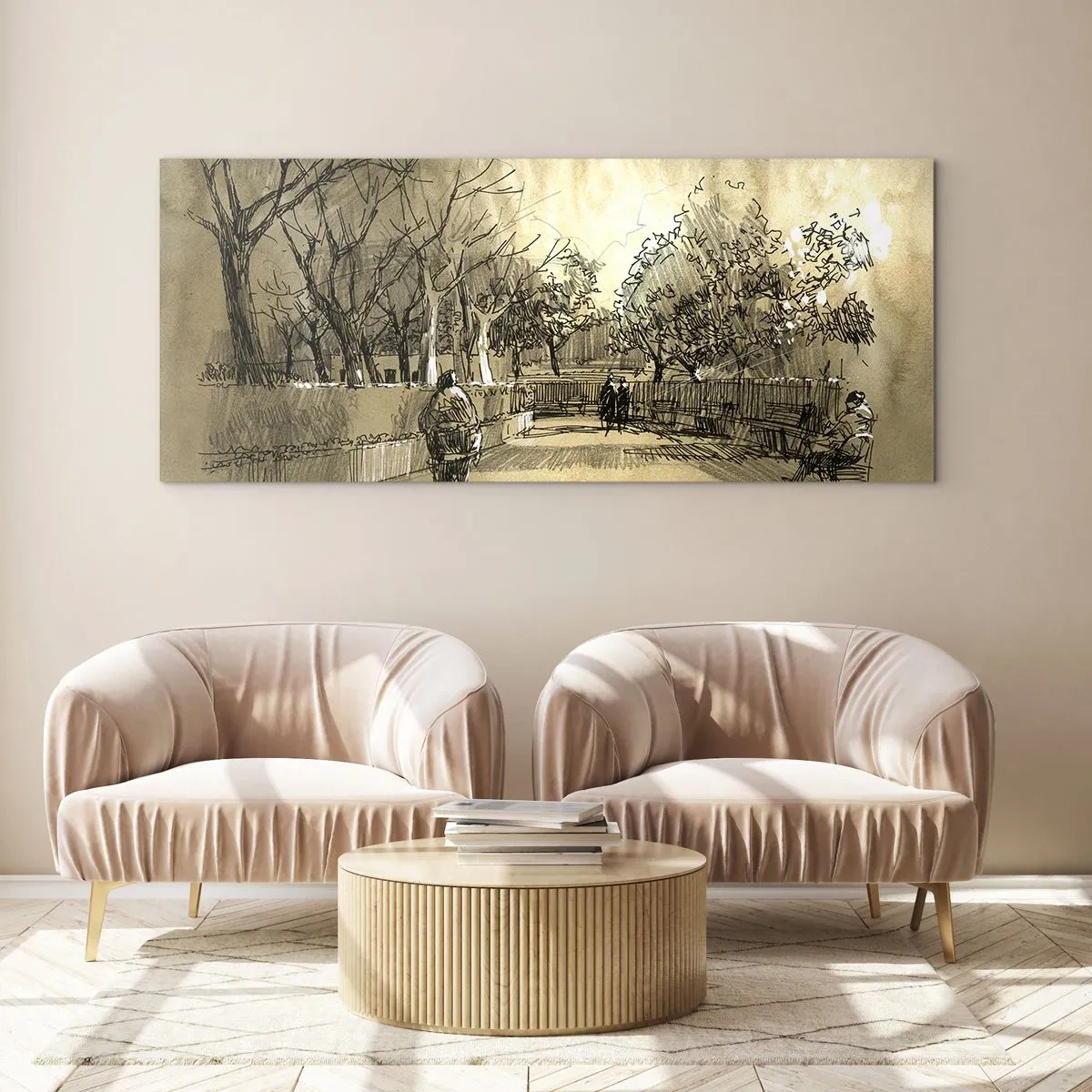 Üveg kép - Egy tollal megállított pillanat - 100x40 cm