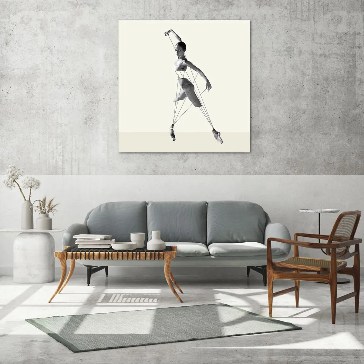 Üveg kép - A világ színházában - 70x70 cm