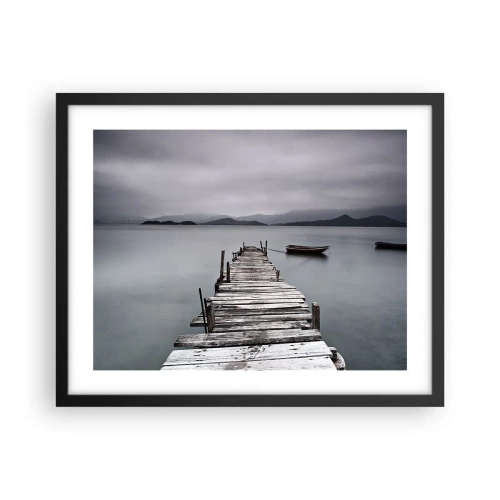 Poszter fehér keretben - Holnap indulhatsz - 50x40 cm