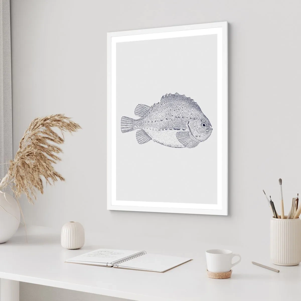 Poszter fekete keretben - A természettudós albumába - 50x70 cm