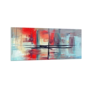 Üveg kép - Tájkép egy ismeretlen dimenzióban - 100x40 cm