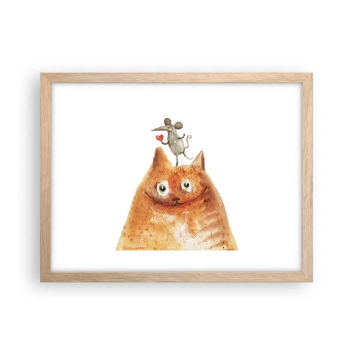 Poszter világos tölgy keretben - A szerelem paradoxonjai - 40x30 cm