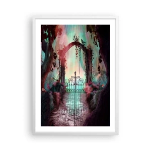 Poszter fekete keretben - Titkos kert - 50x70 cm