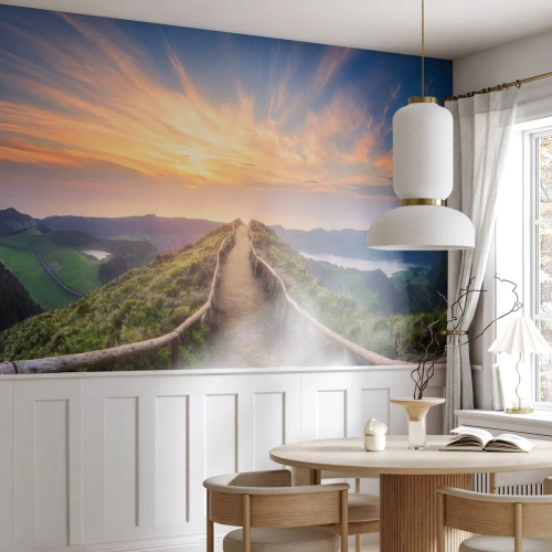 Fotótapéta Premium Canvas - Közel az éghez - Hegyi táj, Természet, Napnyugta - 400x280 cm