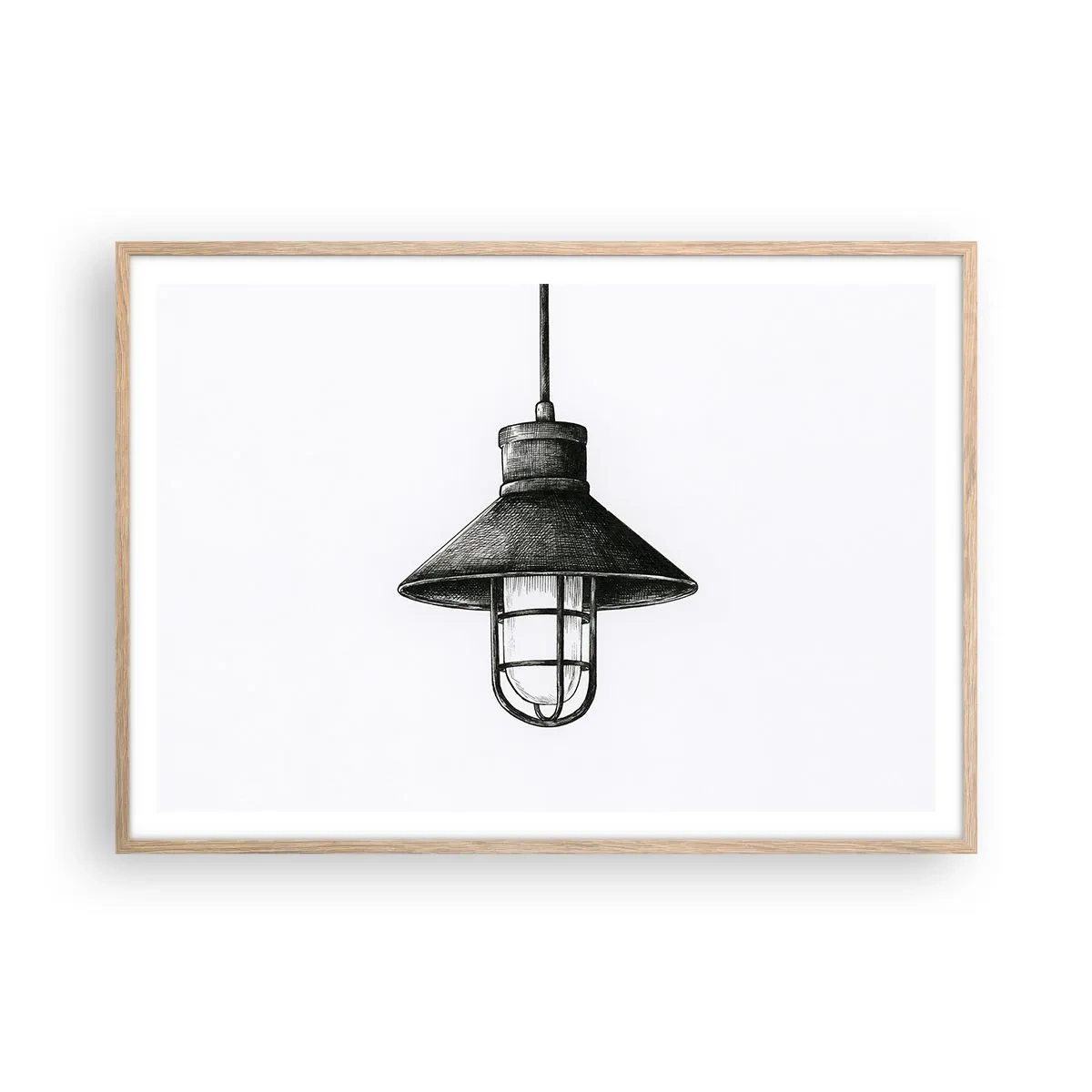 Poszter világos tölgy keretben - Mint évekkel ezelőtt... - 100x70 cm