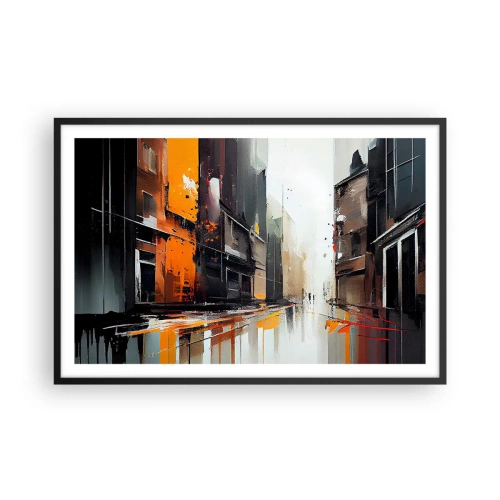 Poszter fehér keretben - Esős nap - 91x61 cm