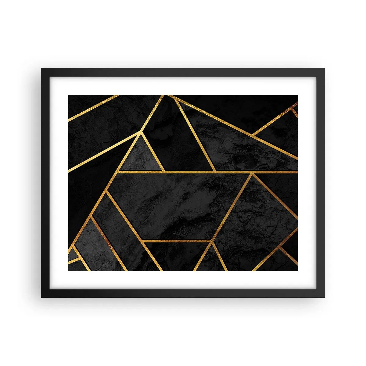 Poszter fehér keretben - Sötétség és ragyogás - 50x40 cm