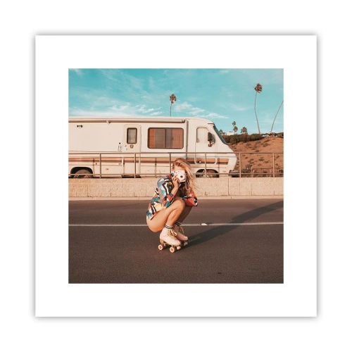 Poszter - Mosolyt kérek! - 30x30 cm