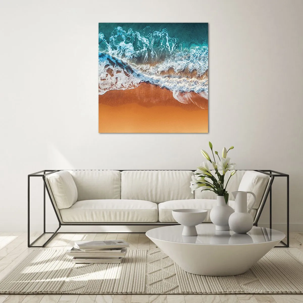 Üveg kép - Mindig párban - 50x50 cm