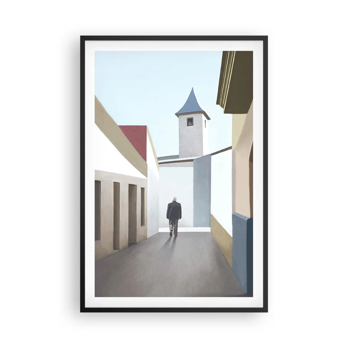 Poszter fehér keretben - Napfényes séta - 61x91 cm