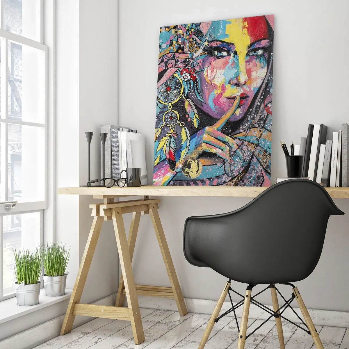 Üveg kép - Maradj csendben, amíg meg nem érted - 50x70 cm