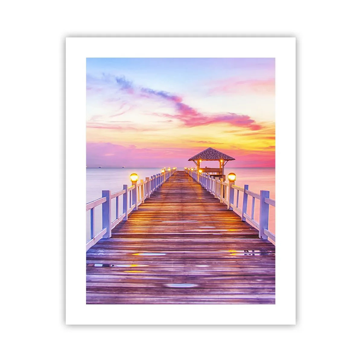 Poszter - Az est lilás-arany csendje - 40x50 cm