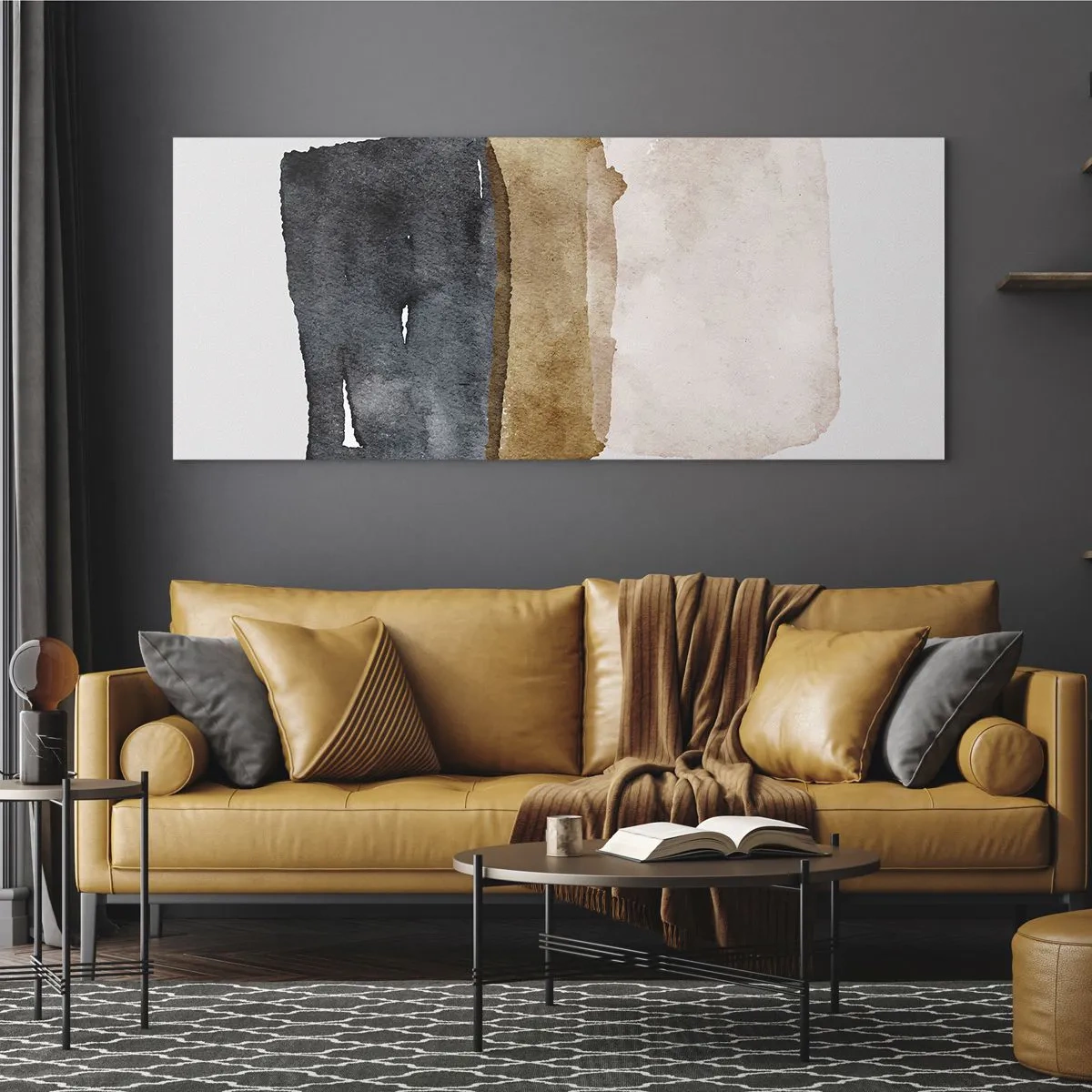 Üveg kép - A föld színeinek kompozíciója - 140x50 cm