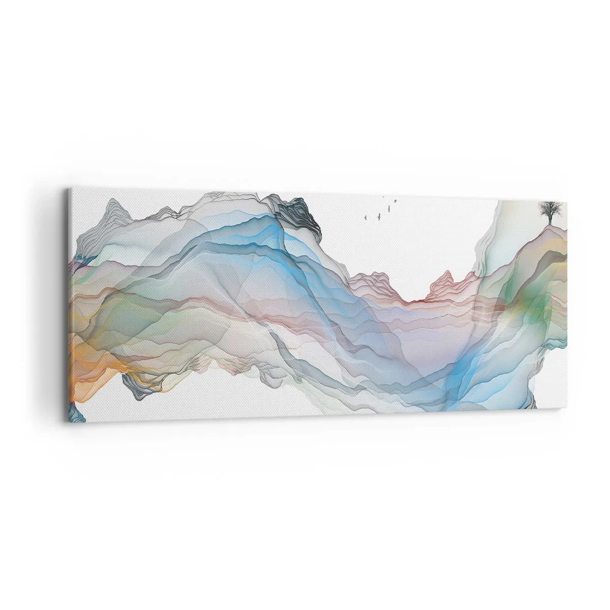 Vászonkép - A kristály hegyek felé - 120x50 cm