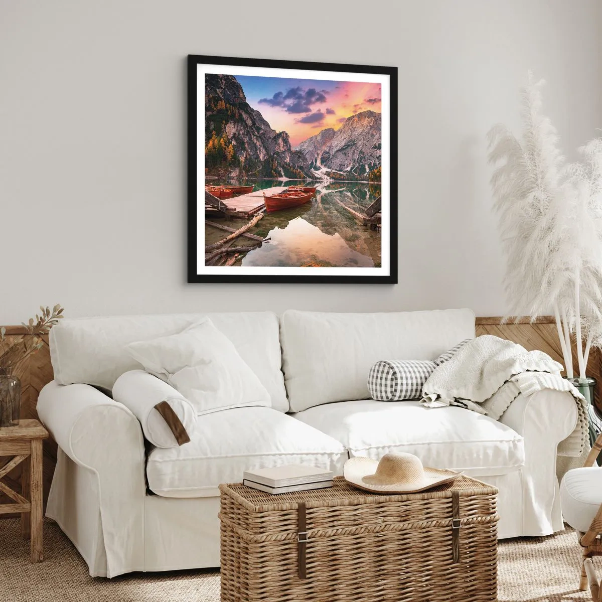 Poszter fehér keretben - A nap ígérete - 40x40 cm