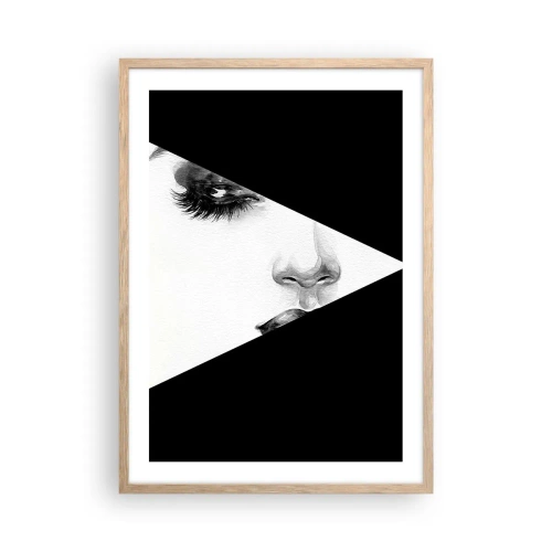 Poszter világos tölgy keretben - Mindig felfedezetlen - 50x70 cm