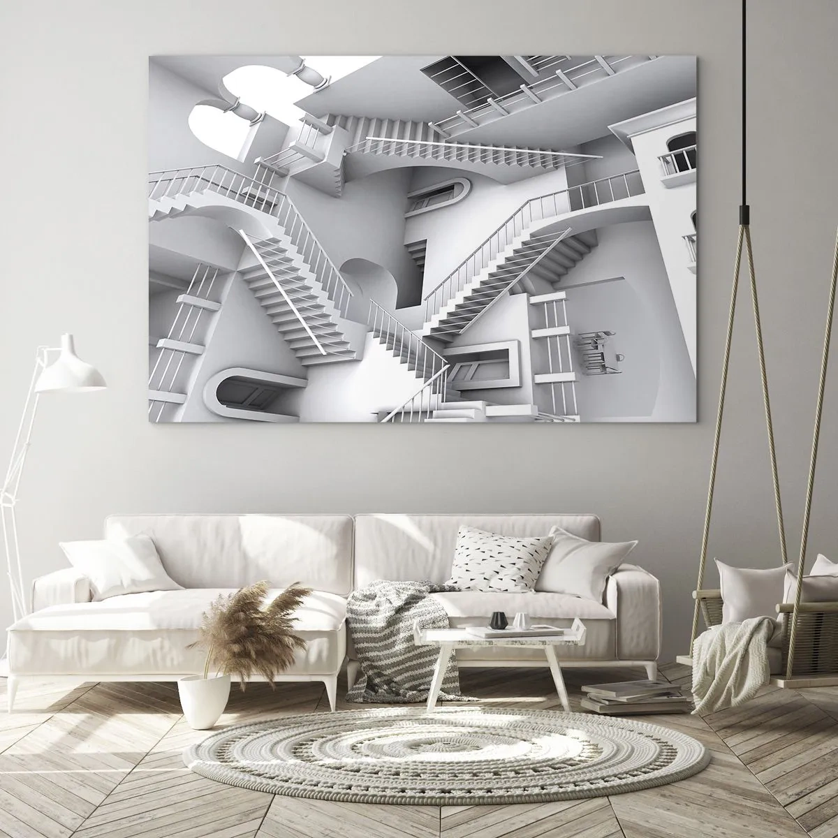 Üveg kép - A tér paradoxonjai - 100x70 cm