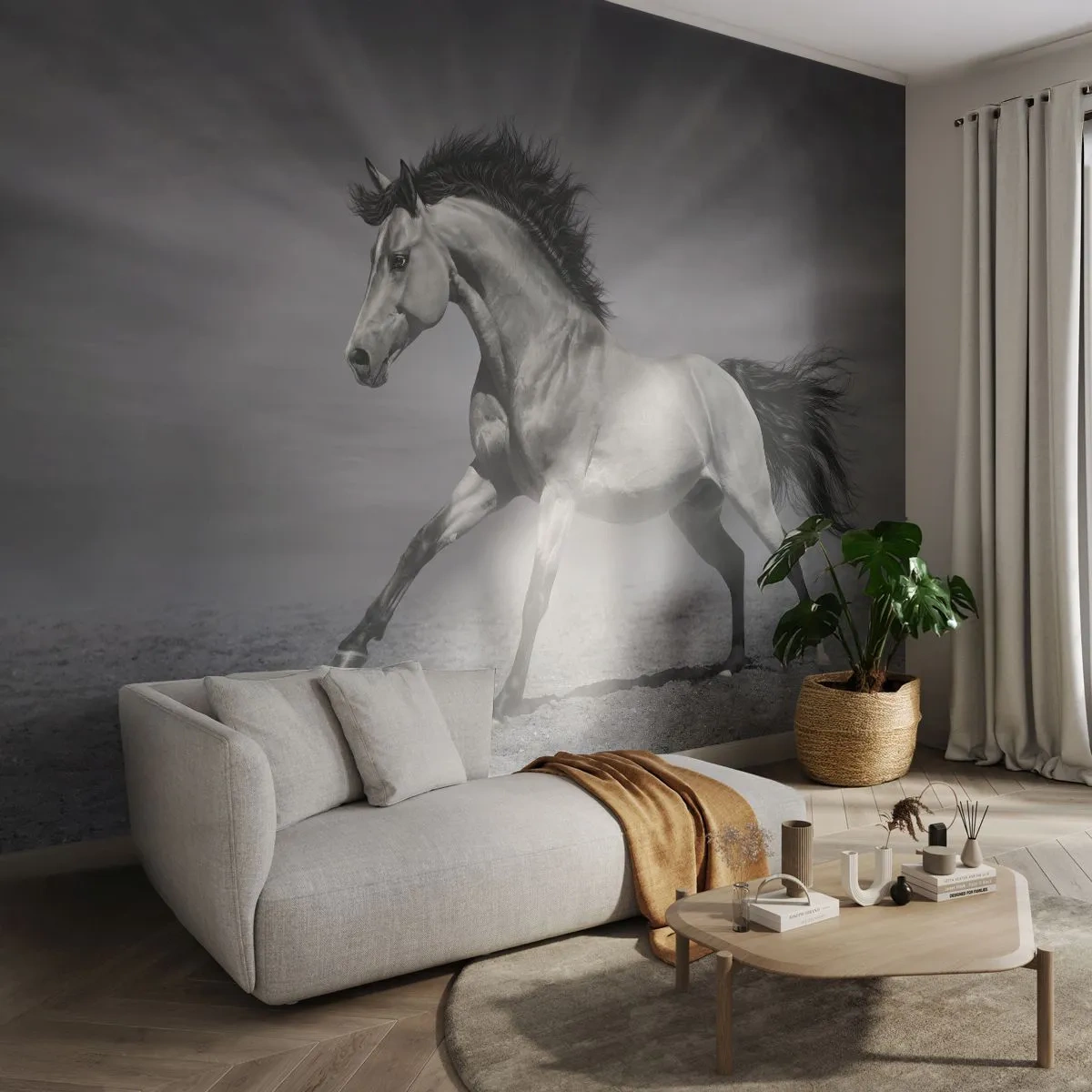 Fotótapéta Standard Eco - Megszületett, hogy elképesszen - Állatok, Ló, Természet - 200x140 cm