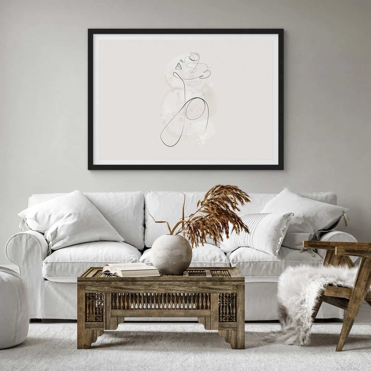 Poszter fehér keretben - A szépség spirálja - 70x50 cm