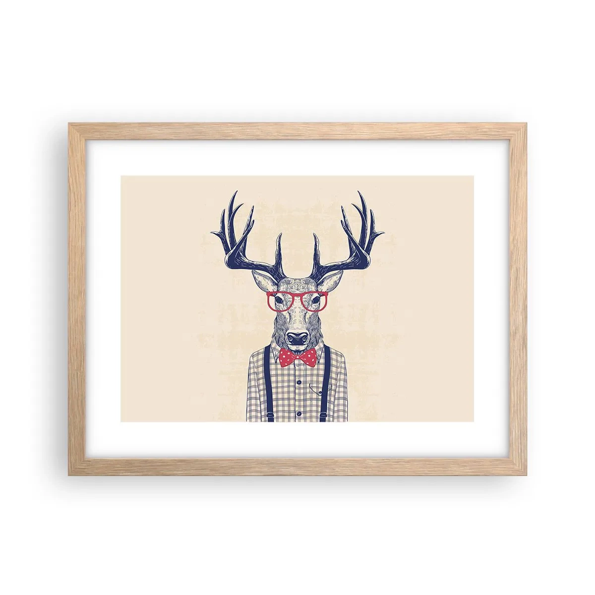 Poszter világos tölgy keretben - Mókás extravagancia - 40x30 cm