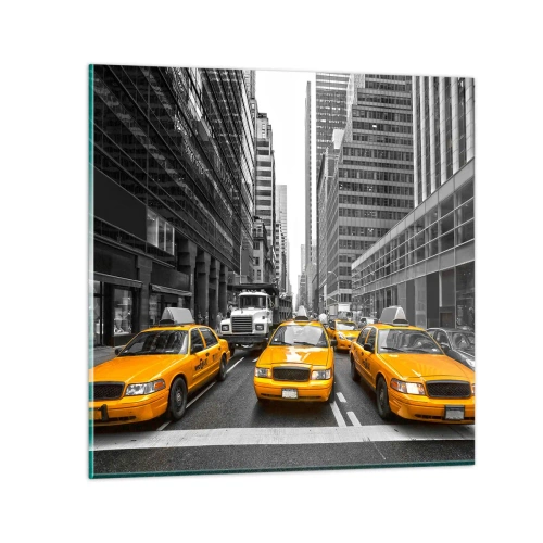 Üveg kép - Mi színezzük a várost - 50x50 cm