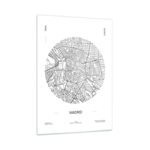 Üveg kép - Madrid anatómiája - 50x70 cm