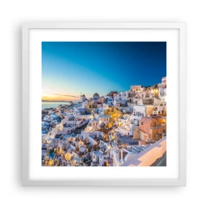 Poszter fekete keretben - A görögség lényege - 40x40 cm