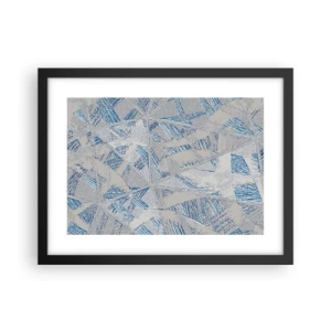 Poszter fehér keretben - A szürkéskék labirintusban - 40x30 cm