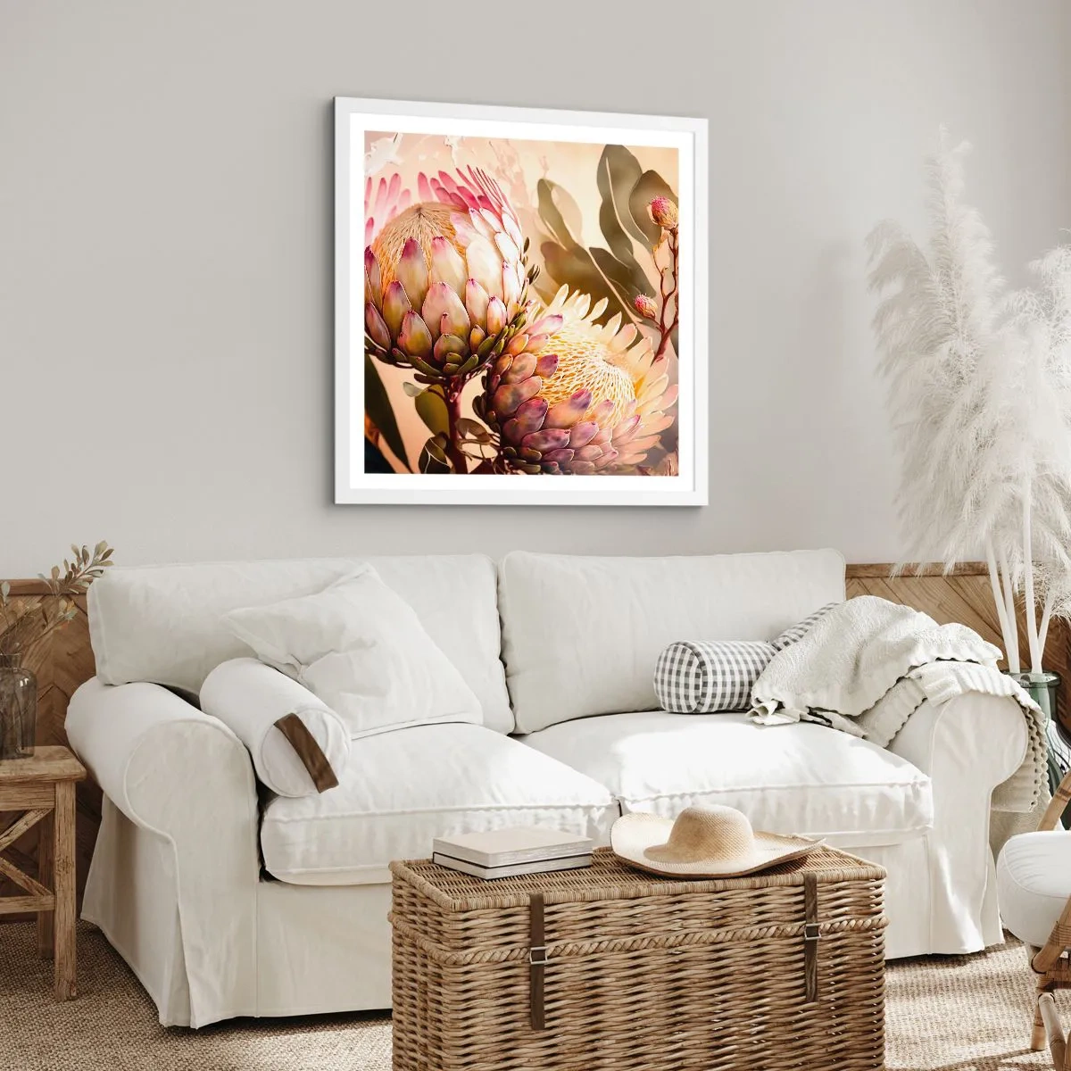 Poszter fekete keretben - Gyengéden átölelve - 30x30 cm