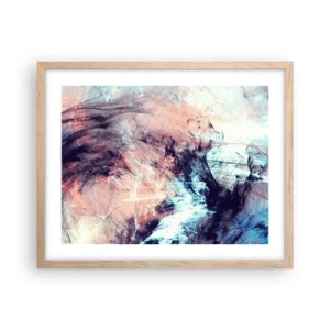 Poszter világos tölgy keretben - Érezd a szelet - 50x40 cm