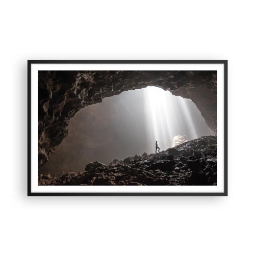 Poszter fehér keretben - A fényes barlang - 91x61 cm
