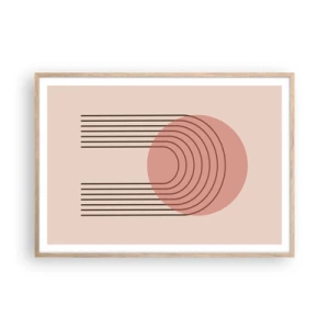 Poszter világos tölgy keretben - Ellenállhatatlan vonzalom - 100x70 cm