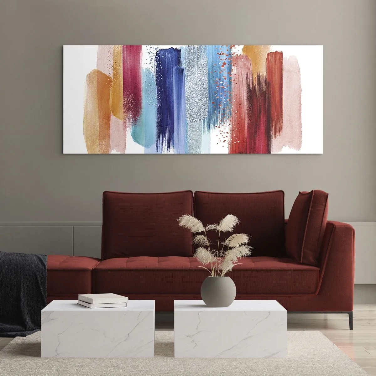 Üveg kép - Fel és le - 90x30 cm