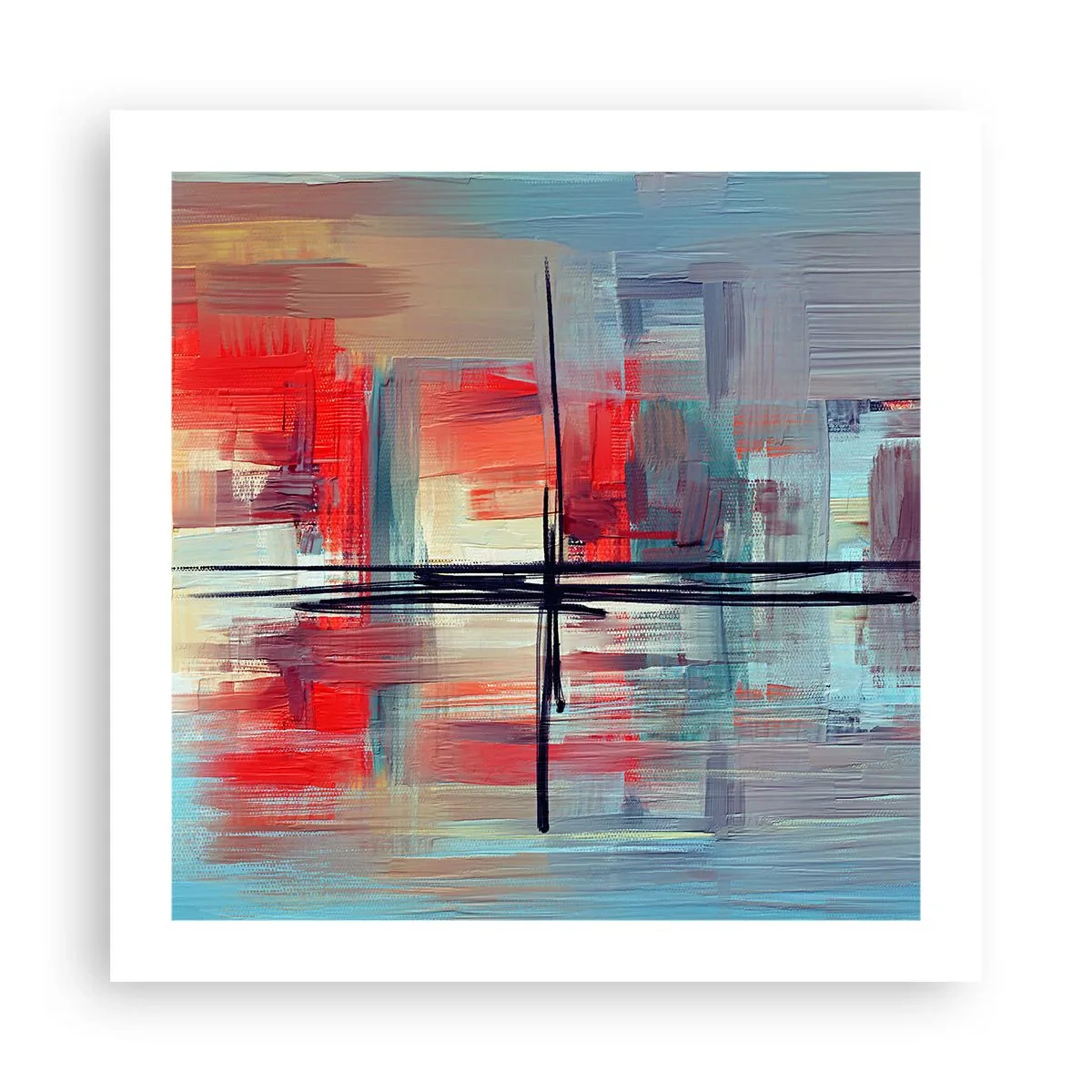 Poszter - Tájkép egy ismeretlen dimenzióban - 50x50 cm