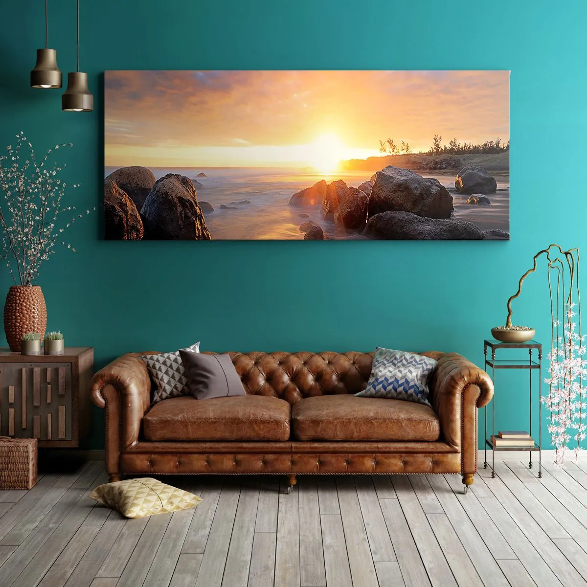 Vászonkép - Ragyogó esti szellő - 120x50 cm
