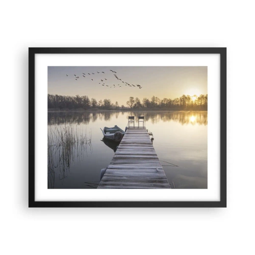 Poszter fehér keretben - Egy kis idő múlva visszajövök - 50x40 cm