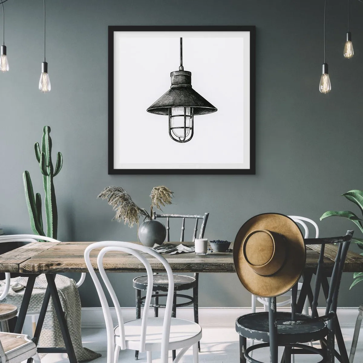 Poszter fehér keretben - Mint évekkel ezelőtt... - 40x40 cm