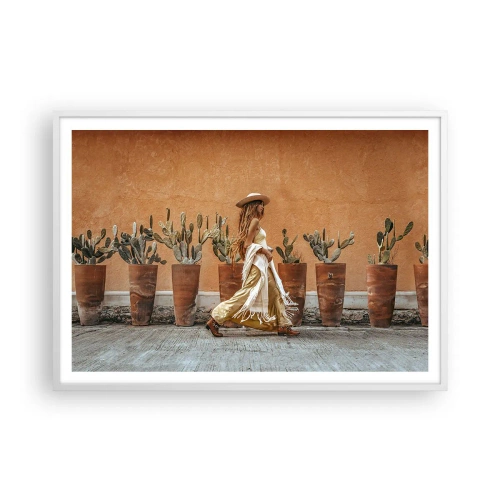 Poszter fekete keretben - Hippi stílusban - 100x70 cm