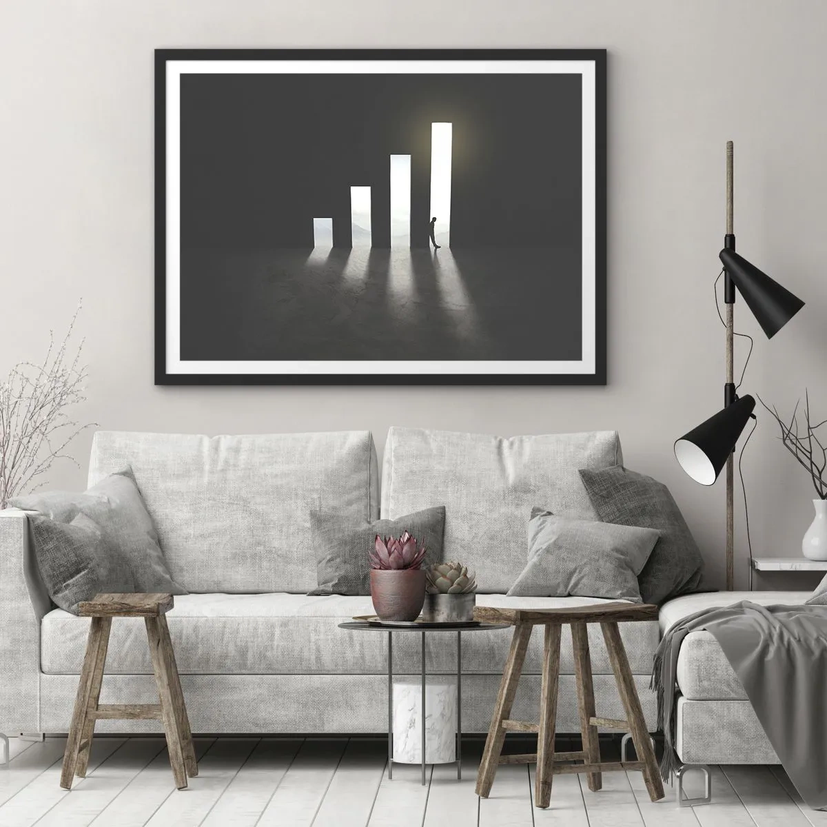 Poszter fehér keretben - Siker - egy benyomás - 70x50 cm