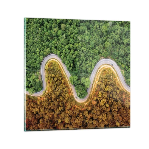 Üveg kép - Határok és áttörések - 60x60 cm