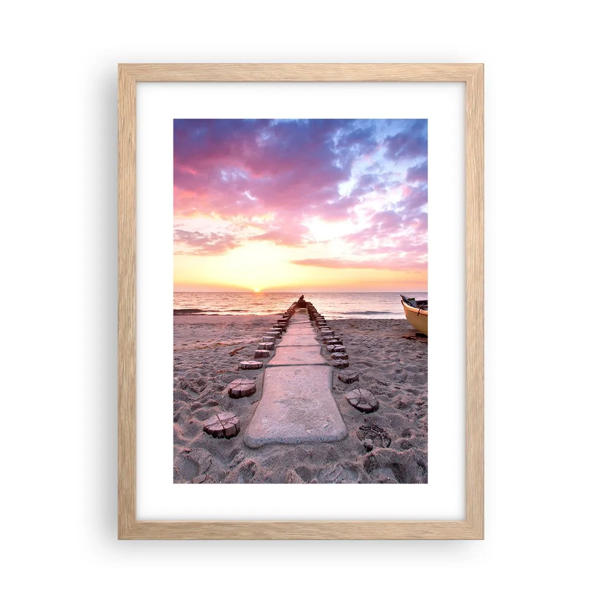 Poszter világos tölgy keretben - Egy pillanatnyi mély élmény - 30x40 cm