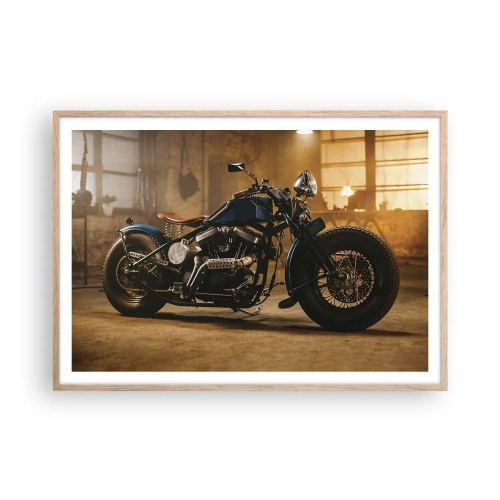 Poszter világos tölgy keretben - Megtehetek mindent - 100x70 cm