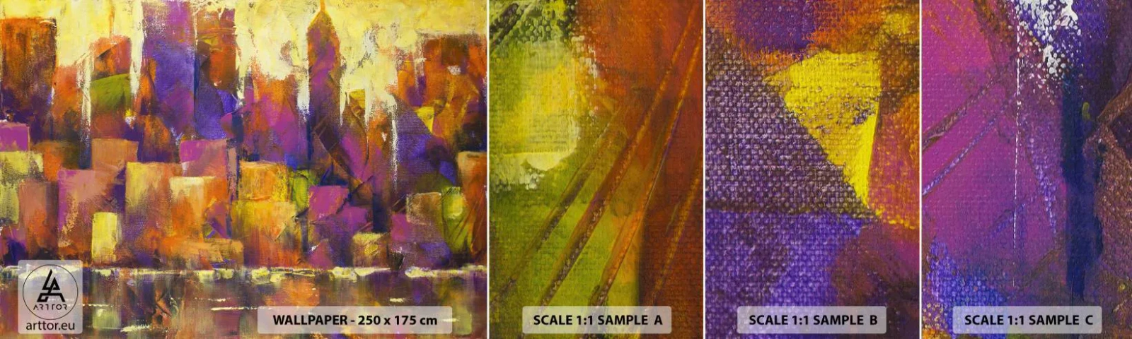 Fotótapéta Minta Standard Eco - Metropolitán kompozíció - Absztrakció, Darab, Modern művészet - 100x30 cm