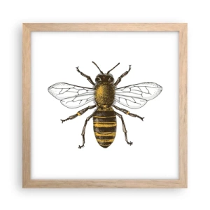 Poszter világos tölgy keretben - Gyönyörű és jó - 30x30 cm